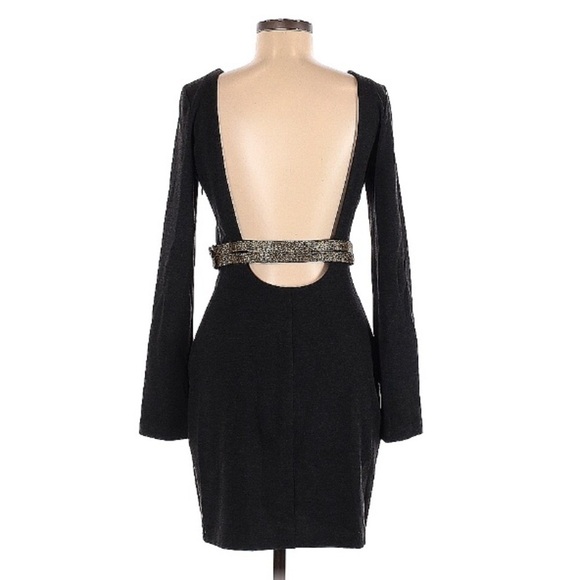 Larsen Gray Backless Dress l Size M - Picture 2 of 5